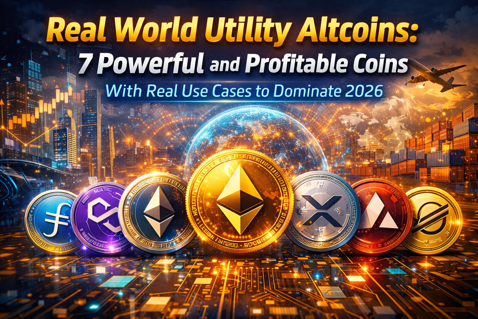 Real world utility altcoins dominating 2026 with real use cases in payments, blockchain infrastructure and enterprise adoption