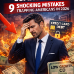 Man in a suit thinking about high interest rate loans USA, credit card debt and low growth CDs in 2026